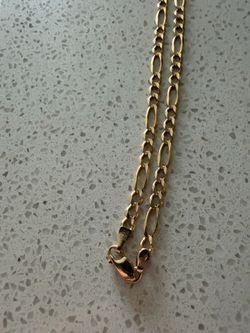 14k figaro chain