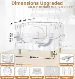 Hamster & Cage + Extra Supplies