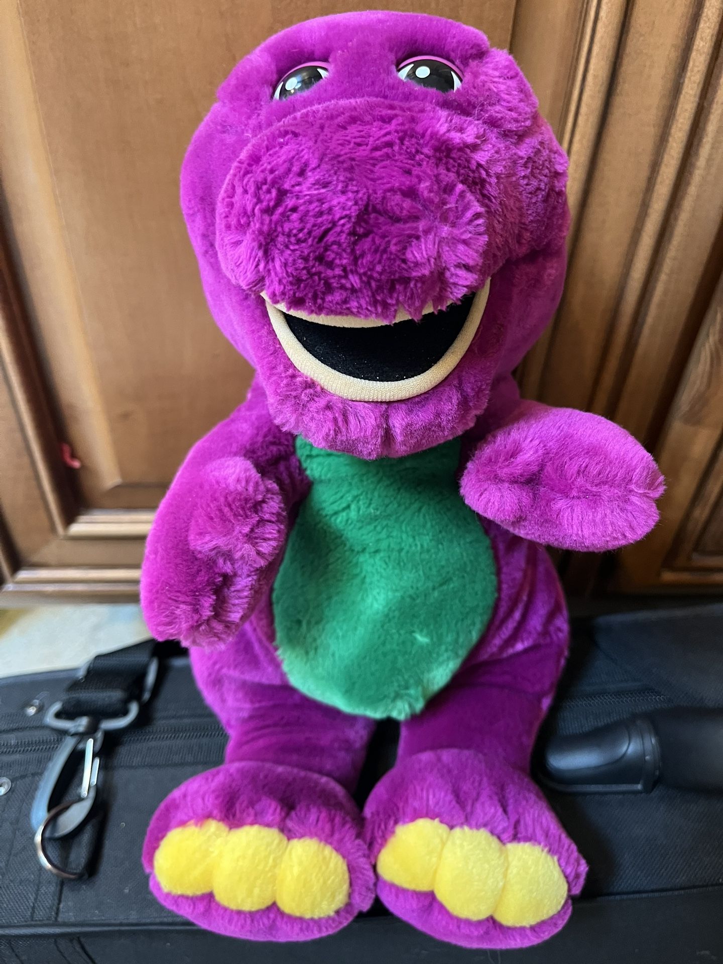 Vintage 90s Barney The Dinosaur Stuffed Animal 13"