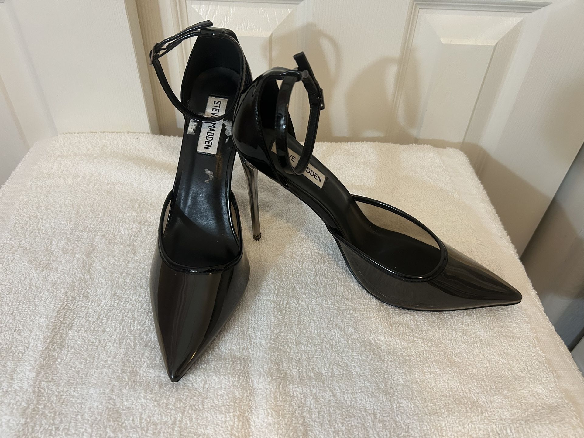Steve Madden Black Opal Translucent Heels
