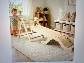Brand new wooden climbing set 1-3yrs