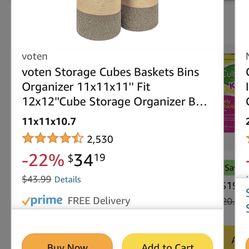 New Cotton Storage Baskets 