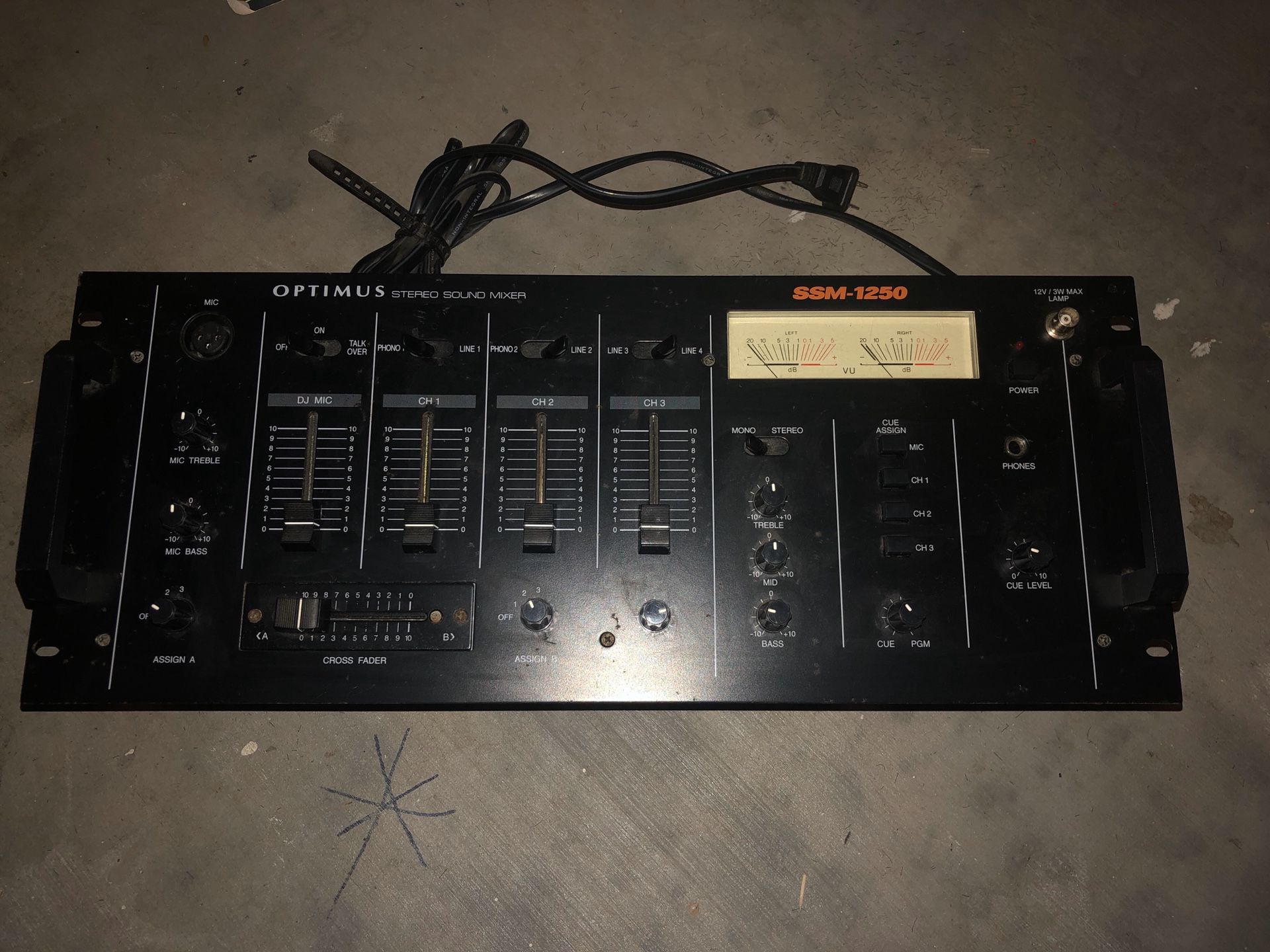 Optimus 3-channel Stereo Sound Mixer