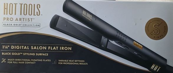 Black Gold 1 1/4" Digital Salon Flat Iron