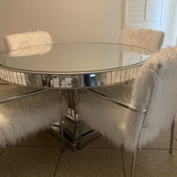 Z Gallerie Round Dining Table Super Modern — Chairs Sold Separately