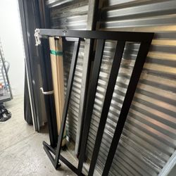 Queen Size Black Metal Bed Frame