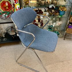 Vintage Hugh Acton chrome chair.  Visit EN Miller Antique Mall in Verona. 