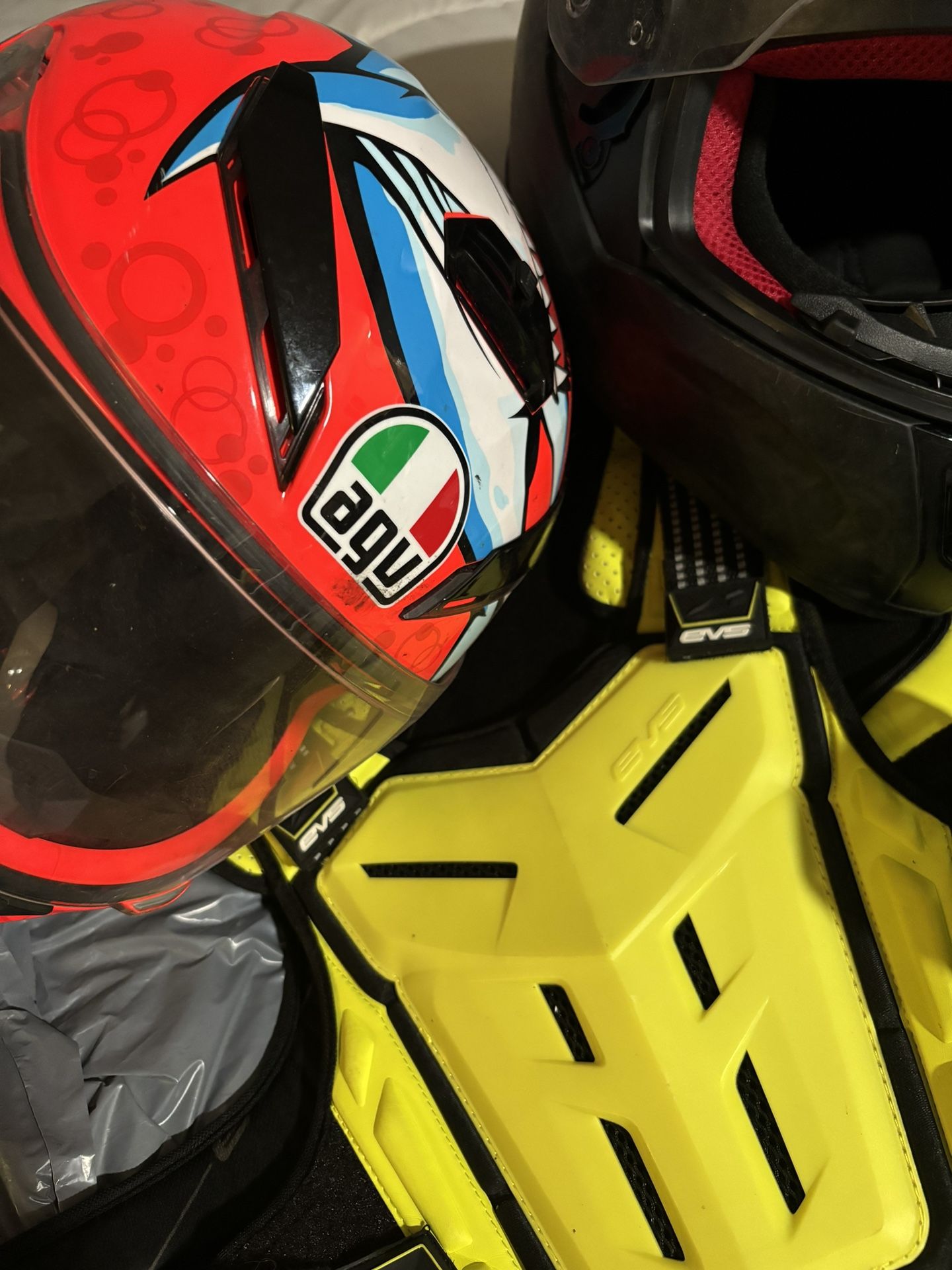 2 AGV Helmets EVS Gear