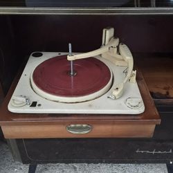 Antique Radio Phonograph solid wood cabinet