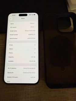 iPhone 14 Pro Max 128g unlocked for any carrier