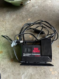Tire inflator compressor
