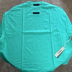 Fear of God Essentials Short-Sleeve Tee Mint Leaf (FW23) | Size XL | 125SP244192F (NWT)