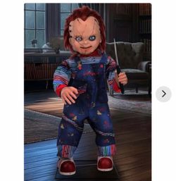3.5FT Universal Animated LED Scarred Chucky Decoration