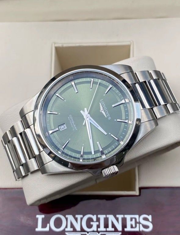 Men's mechanical watch, green dial 41mm, brand new with box