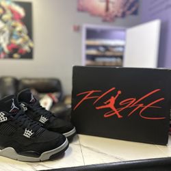 Jordan 4 Black Canvas 