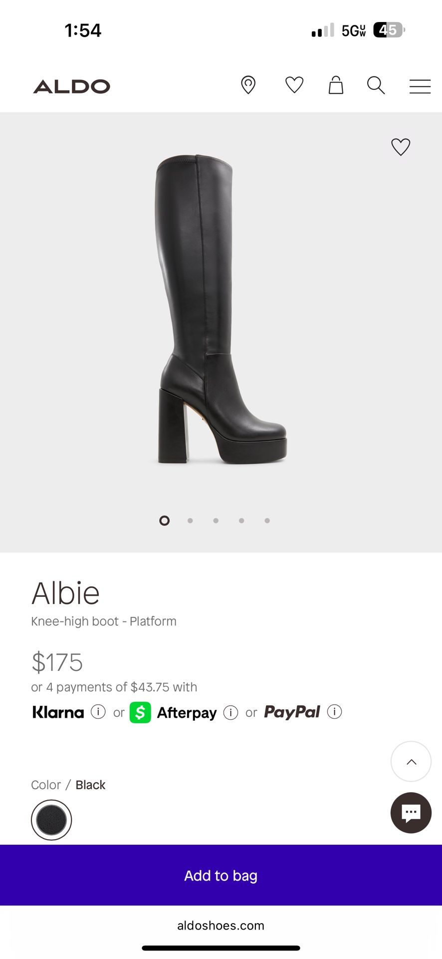 ALDO Knee-high boot - Platform