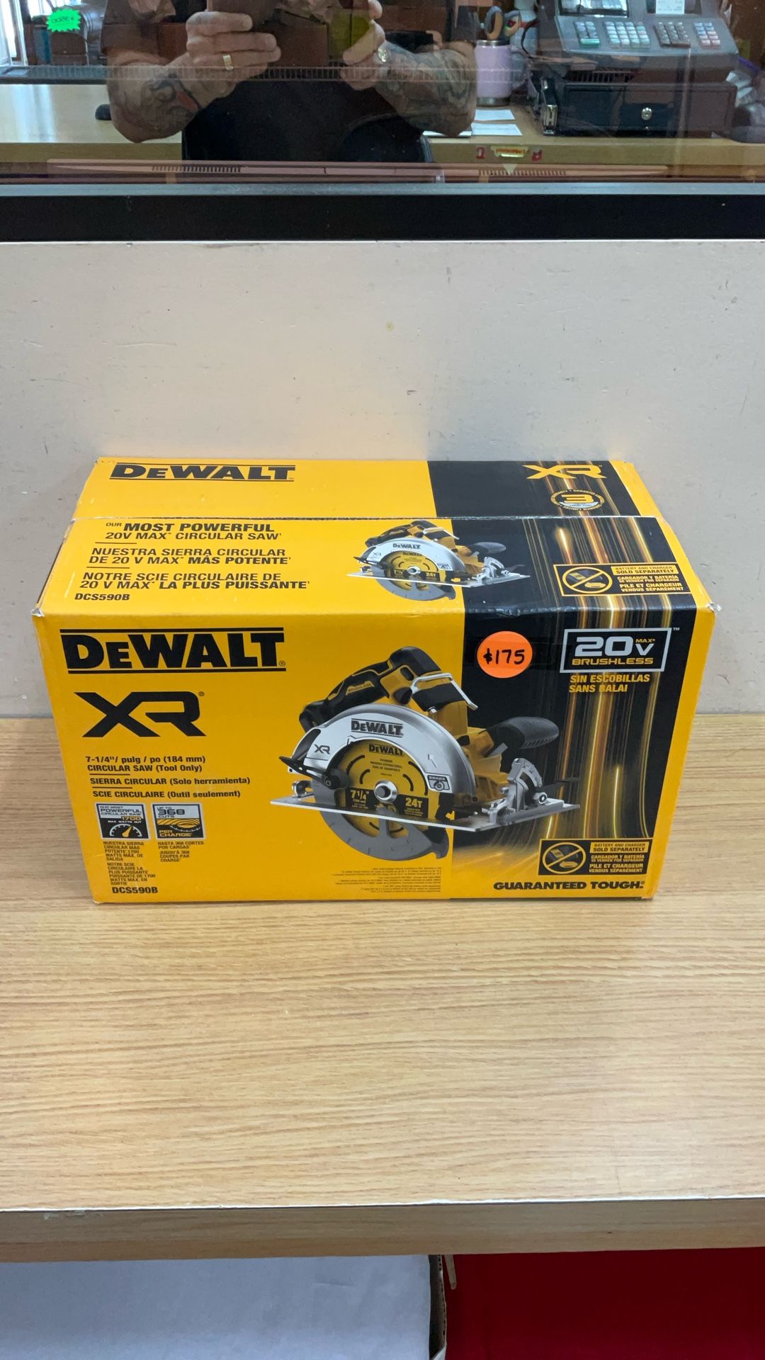 DEWALT DCS590B 7-1/4” / Pulg / Po CIRCULAR SAW (TOOL ONLY).