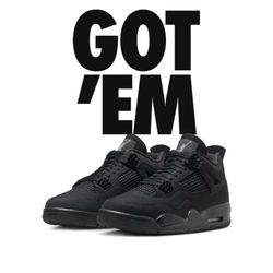 Jordan 4 Black Cat Size 11.5