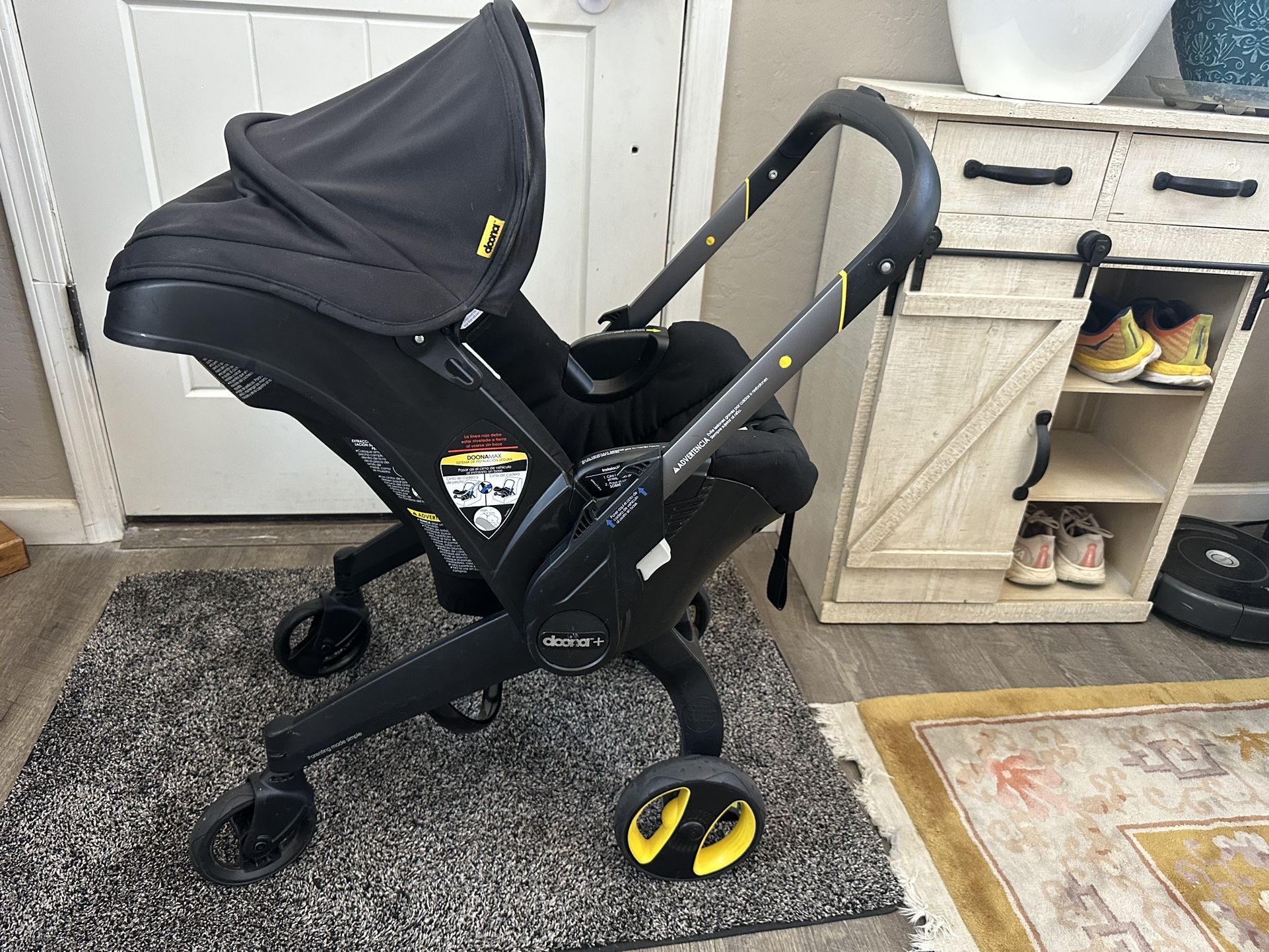 Doona+ Infant Car Seat & Stroller w/ Base + Accessories 