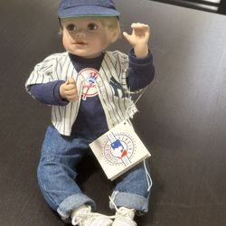 The Joey Little Bronx Bomber NY Yankees Life Like Doll Vintage.