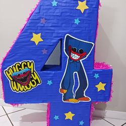 Huggy Wuggy Number Pinatas 