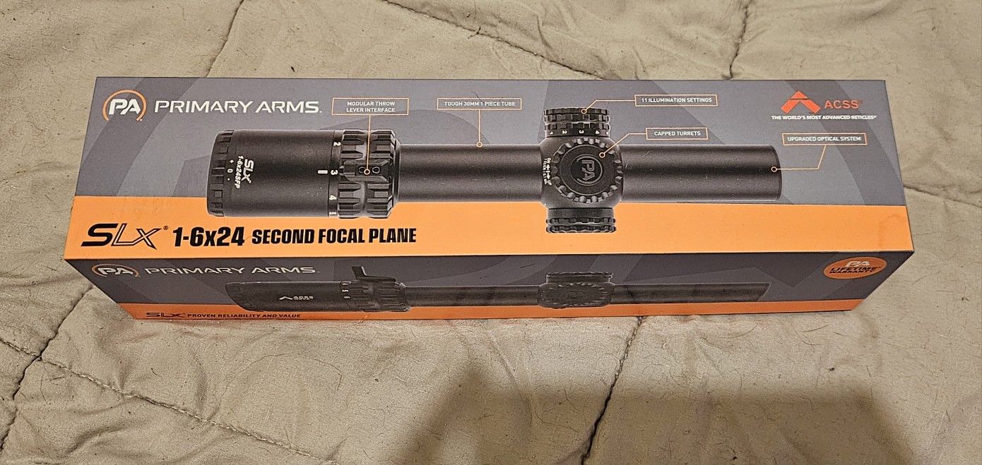 Primary Arms SLx 1-6X24 SFP Gen IV Scope Bundle – Illuminated ACSS Reticle & Warne Xskel 30mm Mount