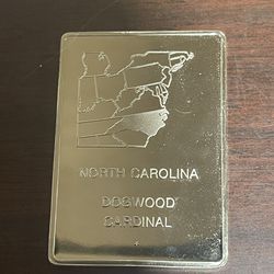 40.5 Gram North Carolina Dogwood Cardinal Silver Bar