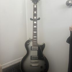 Gray Epiphone Les Paul Custom Shop Guitar