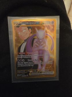 Team Rocket's Mewtwo ex Pokémon Card