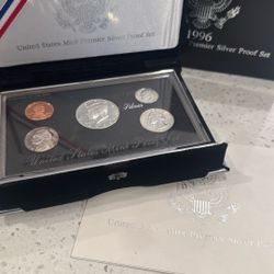 1996 u.s Mint Premier Silver Proof Set