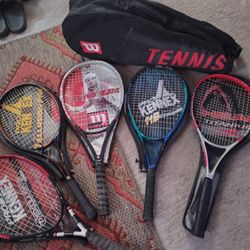 Pro Kennex Wilson Head Tennis Rackets With Wilson Carry Bag With Strap