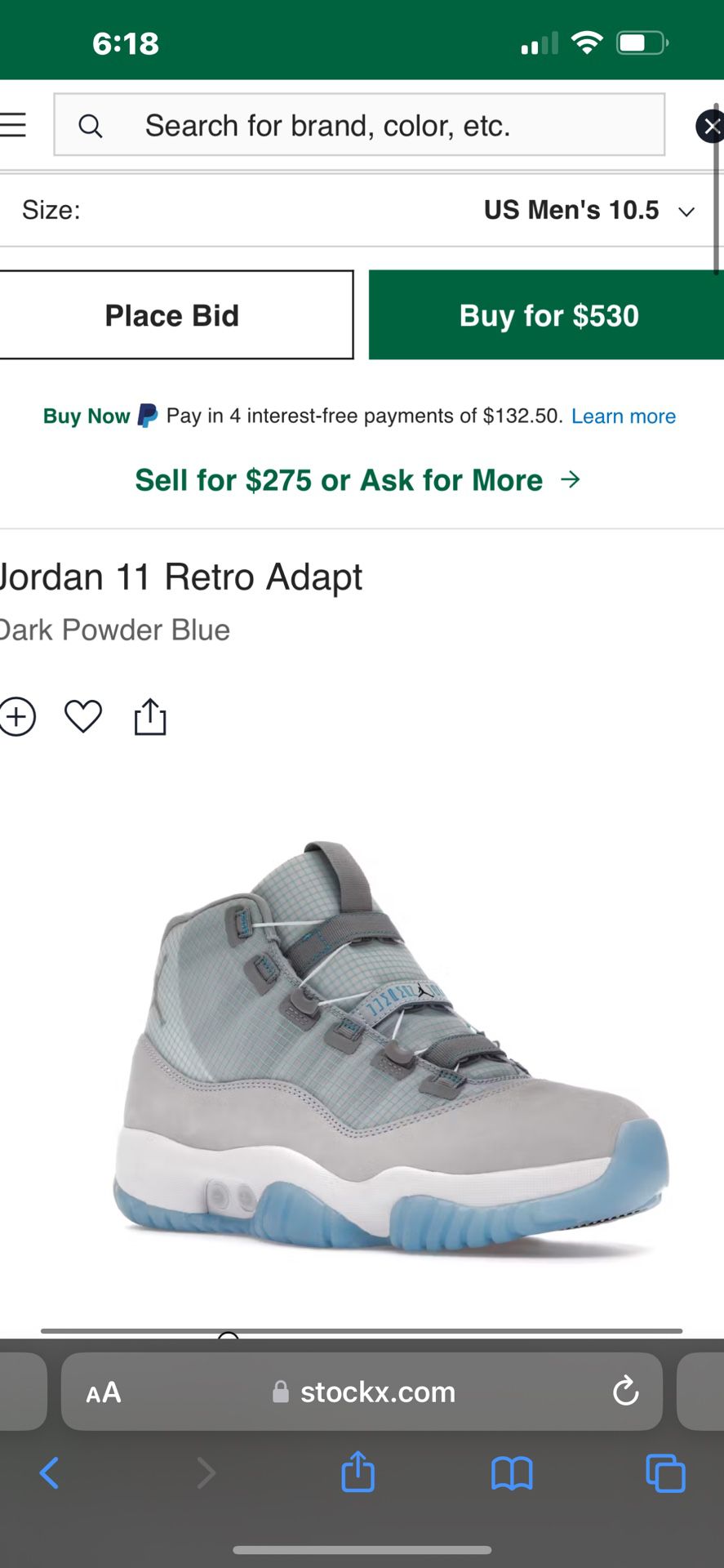 Jordan 11 Adapt