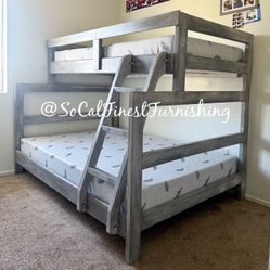 Twin Bunk Bed With Mattresses 