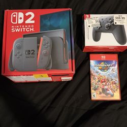 OPEN BOX LIKE NEW NINTENDO SWITCH 2 BUNDLE WITH WARRANTY (Willing To Negotiate)