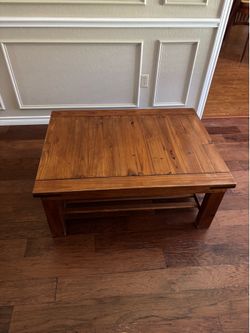 Solid Wood Brown Coffee Table
