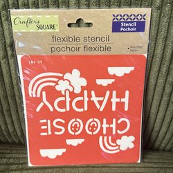 Choose happy flexible stencil