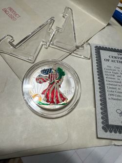 1999 US Silver Eagle Minted from .999