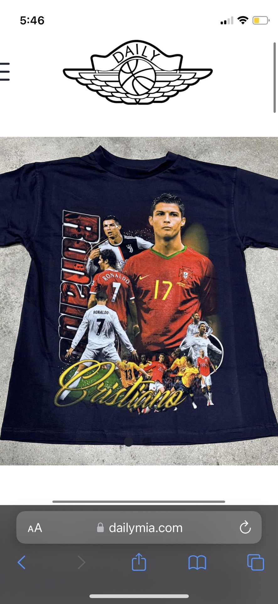 Marino Morwood “Ronaldo tee”