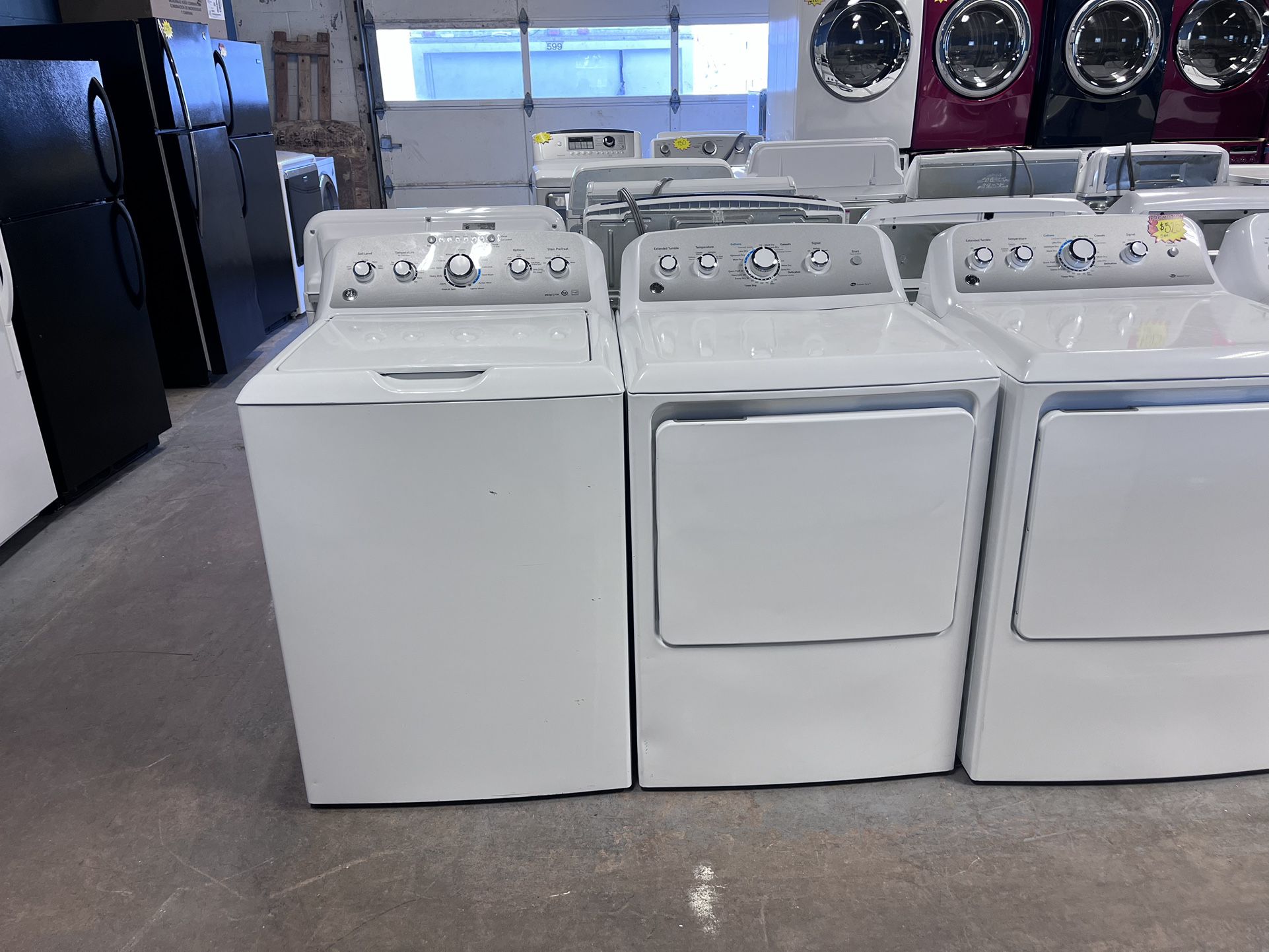 Set ge Washer And Dryer Large Capacity Everything Work Very Clean With Warranty 
