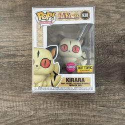 KIRARA ANIMATION INUYASHA FUNKO POP #938 FLOCKED HOT TOPIC EXCLUSIVE