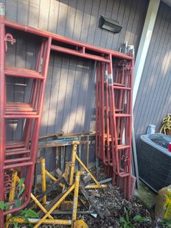 Masonry Stucco scaffolding ,screw jacks,cross braces ,mortar tables,hangers