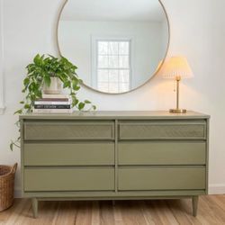Vintage Green MCM Dresser