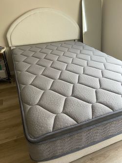 Full-size, white & grey