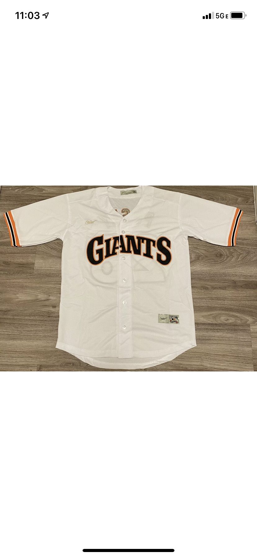 San Francisco Giants Buster Posey Throwback Jersey Adult Size Medium Brand New