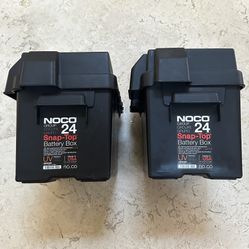 (2) NOCO Group 24 Snap-Top Battery Boxes