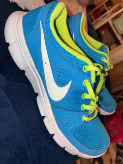 Nike Running Sneakers Blue and Neon Yellow