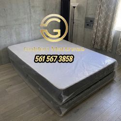 Queen Mattress Set – Medium – Brand New – Delivery Available 🚚