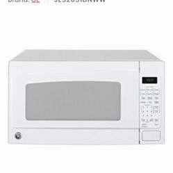 GE White 2.0 cu. ft. Countertop Microwave in