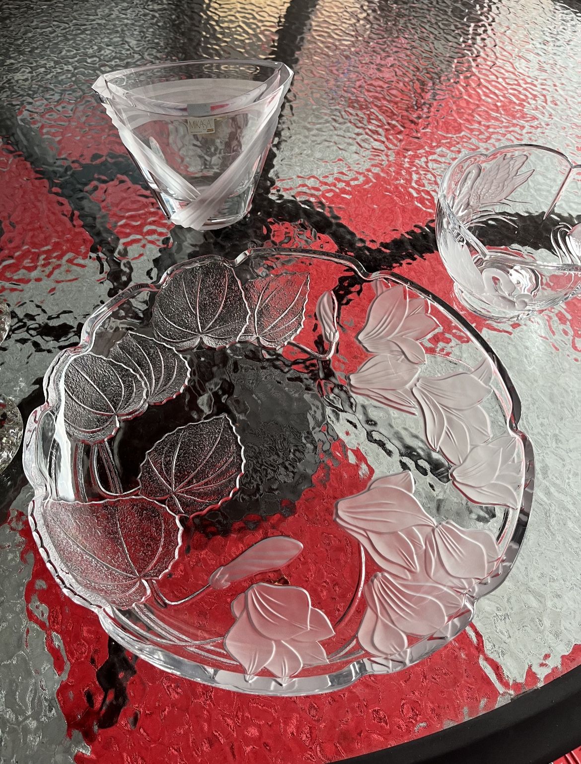 Assorted Crystal And Glass Items