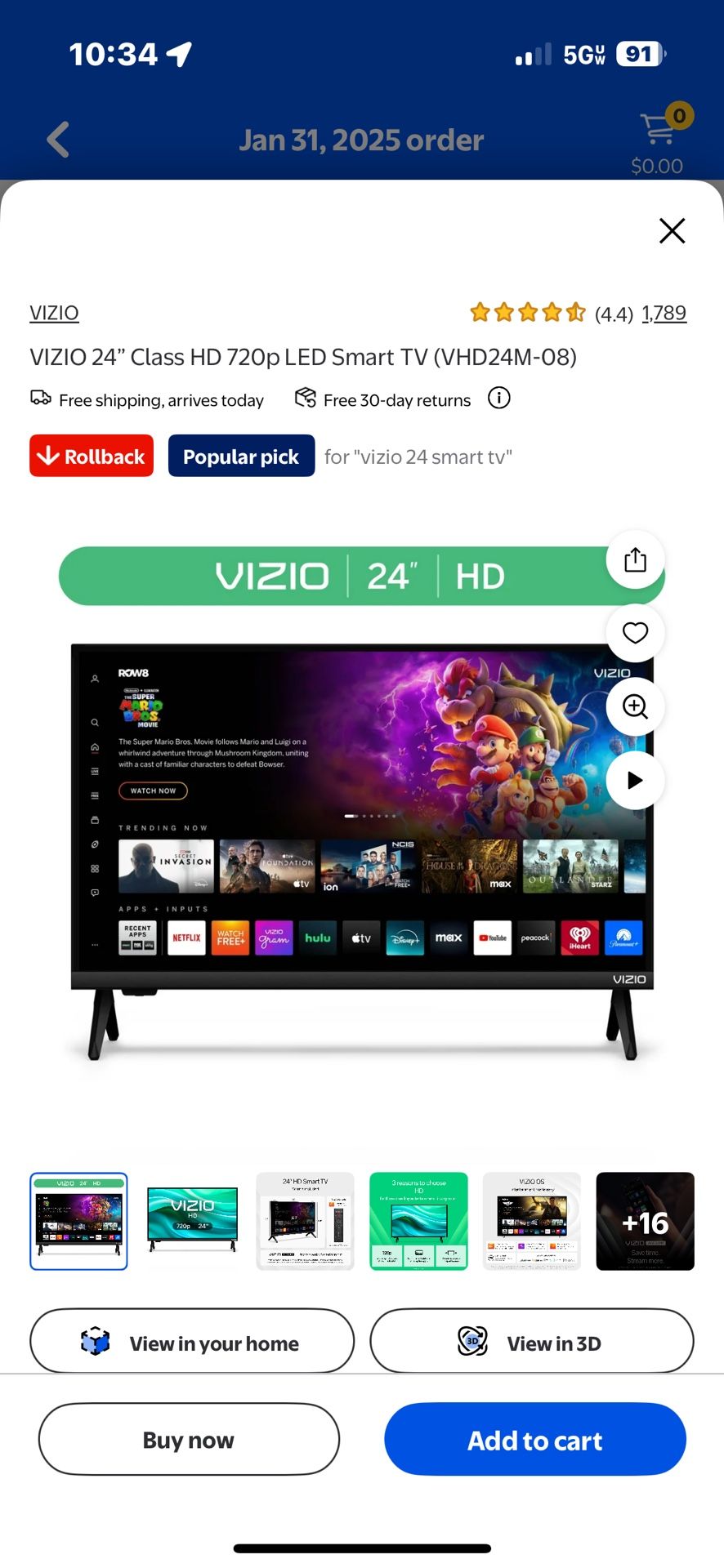 24” Vizio TV
